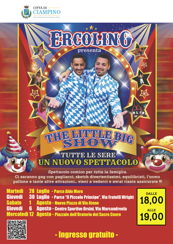 Comunicato Stampa del Comune di Ciampino - Prende il via la rassegna di spettacoli per bambini “The Little Big Show” Comunicato Stampa del Comune di Ciampino - Prende il via la rassegna di spettacoli per bambini “The Little Big Show”