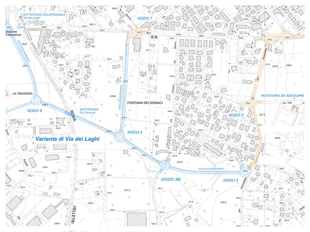 Comunicato Stampa del Comune di Ciampino - Eliminazione del passaggio a livello di Casabianca: approvato in Giunta il tracciato definitivo della nuova viabilità