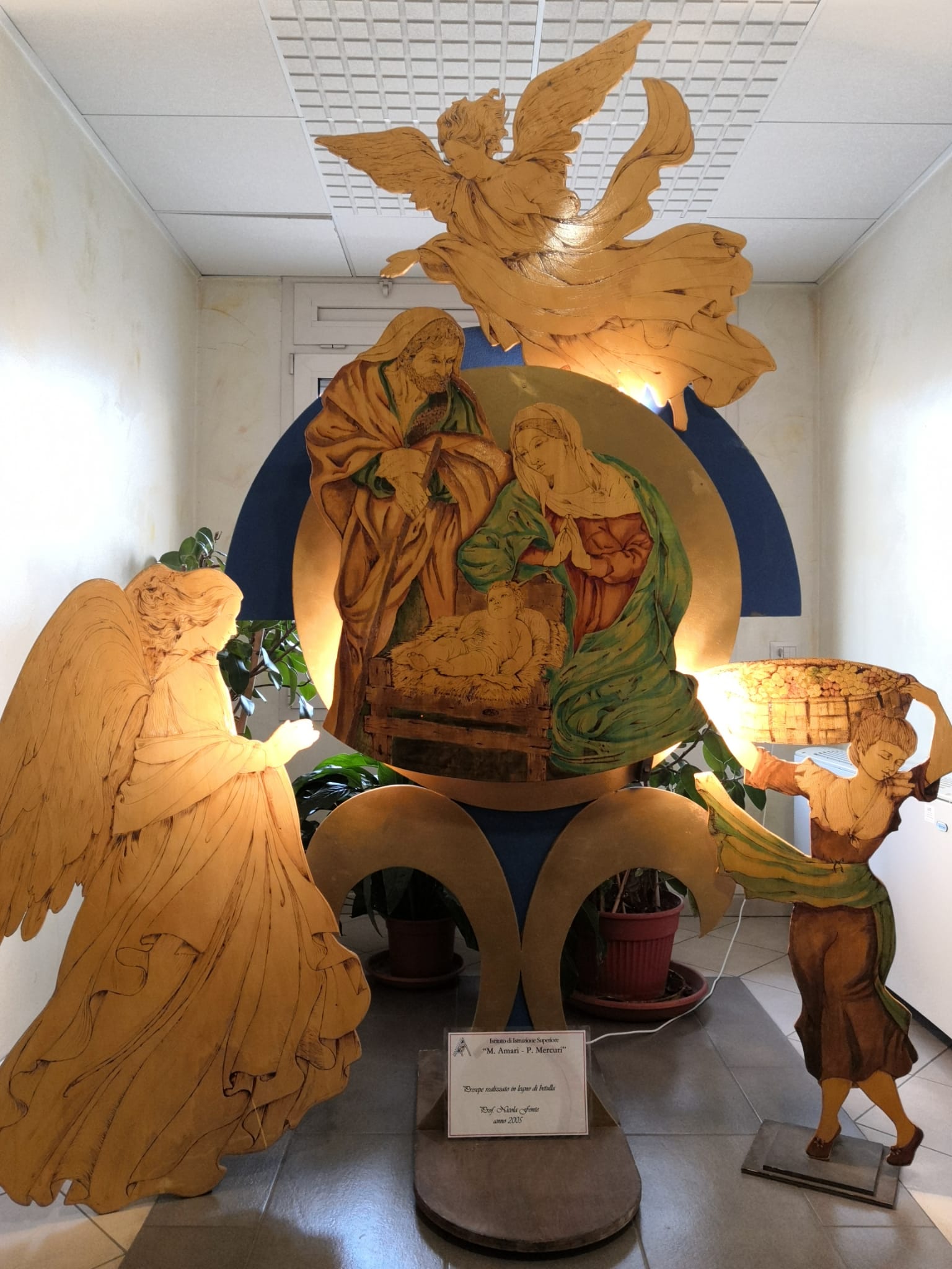 Comunicato Stampa del Comune di Ciampino - L'Amministrazione ringrazia il Liceo Amari-Mercuri per il presepe esposto al Comune