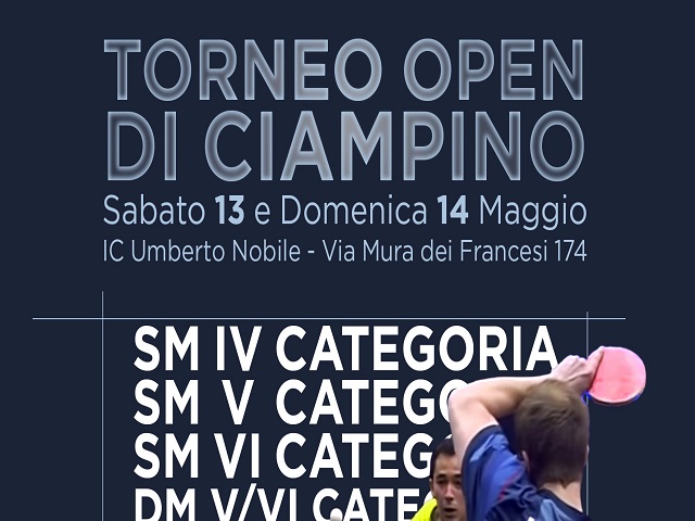 TORNEO NAZIONALE OPEN - tennis tavolo