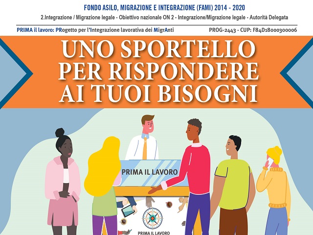 Al via il progetto Prima il lavoro, sportello di orientamento al lavoro per cittadini stranieri