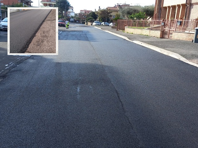 Strade a Ciampino, completato il rifacimento di via Icaro
