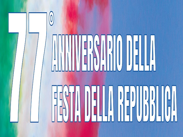 Il Comune di Ciampino celebra il 77esimo anniversario della Festa della Repubblica