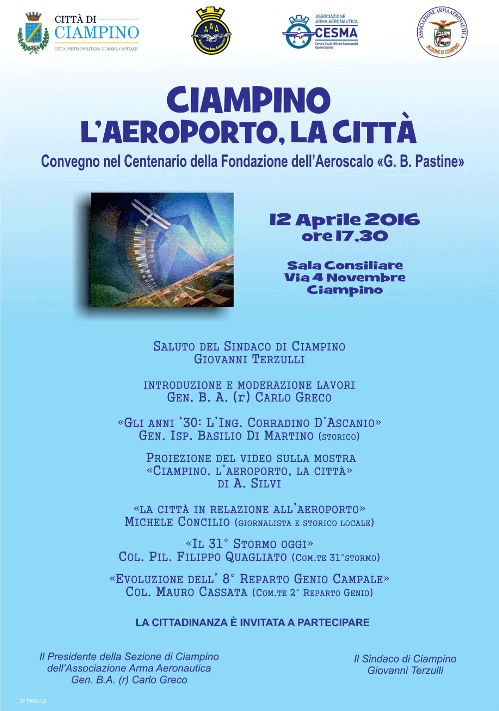 12 Aprile 2016, Convegno "Ciampino, L'Aeroporto, La Città"