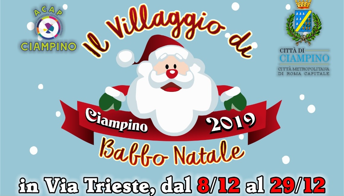 8 dicembre: inaugurazione del Natale ciampinese 2019