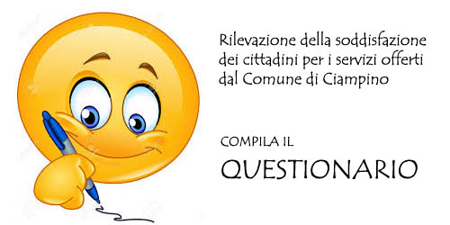 Ottobre 2016, statistica: compila il questionario di rilevazione della soddisfazione dei cittadini per i servizi offerti dal Comune di Ciampino