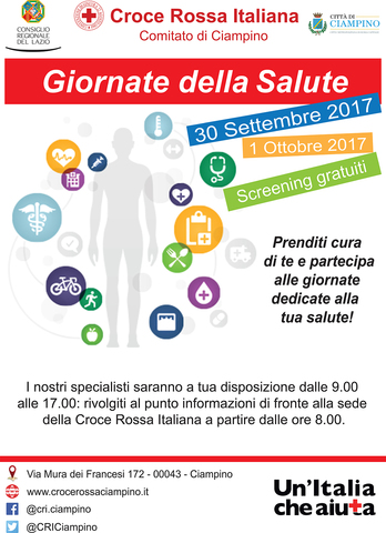 Ciampino, visite gratuite per la giornata della #salute con la Croce Rossa Italiana - Comitato di Ciampino